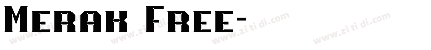 Merak Free字体转换